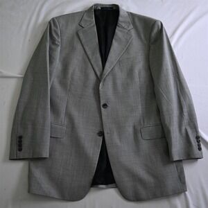 Joseph Abboud 44L‎ Houndstooth Loro Piana Wool Blazer Suit Jacket Sport Coat